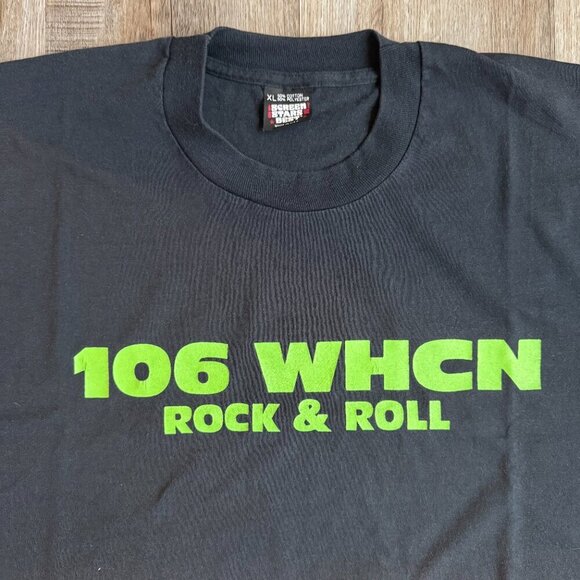 Vintage Black Rock and Roll Radio T-Shirt XLarge - Picture 2 of 3
